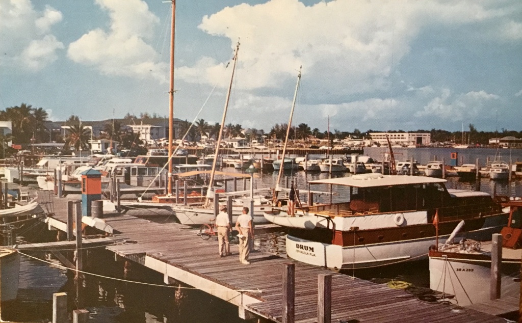 Photo of 1960s Dinner Key Marina dock